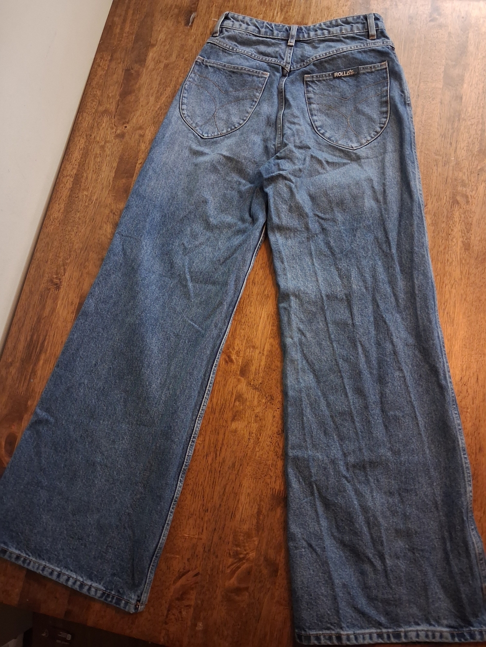 Rolla’s Studio Flare High Waist Jeans Medium Blue Womens Size 26 - Picture 7 of 8